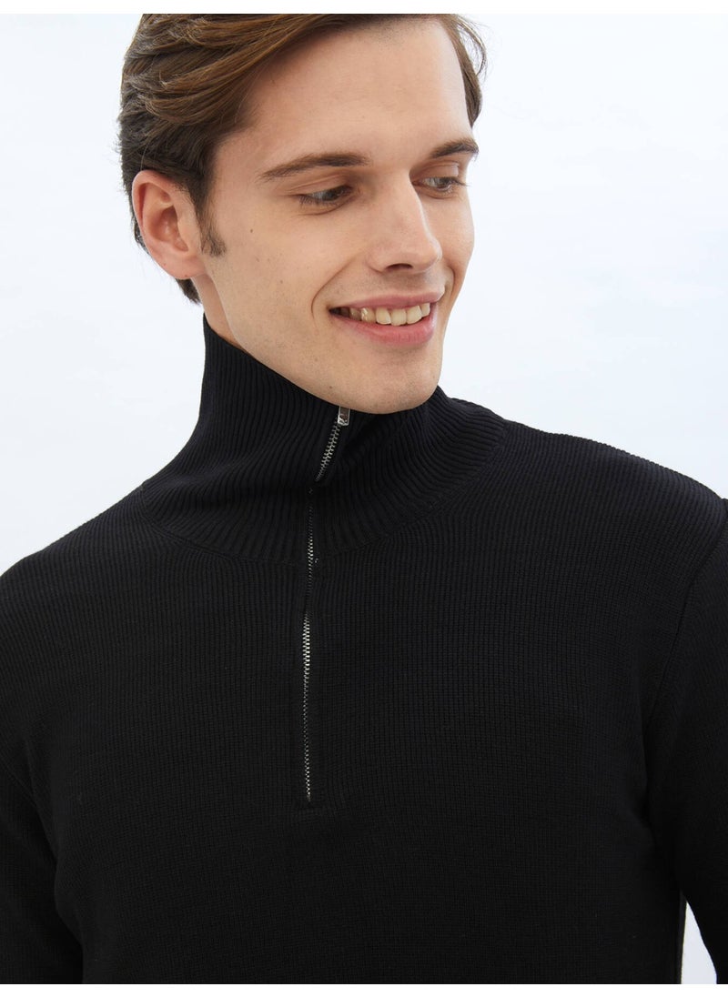 Black Patterned Sweater