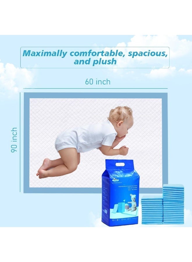 Cute 'n' Cuddle Electric Breast Pump (Hands-Free, Silent, Rechargeable) With Disposable Baby Changing Mats 60x90cm (60 Pack, Blue) – Portable Pump & Ultra-Absorbent Waterproof Diaper Liners for Moms & Baby. - Image 4