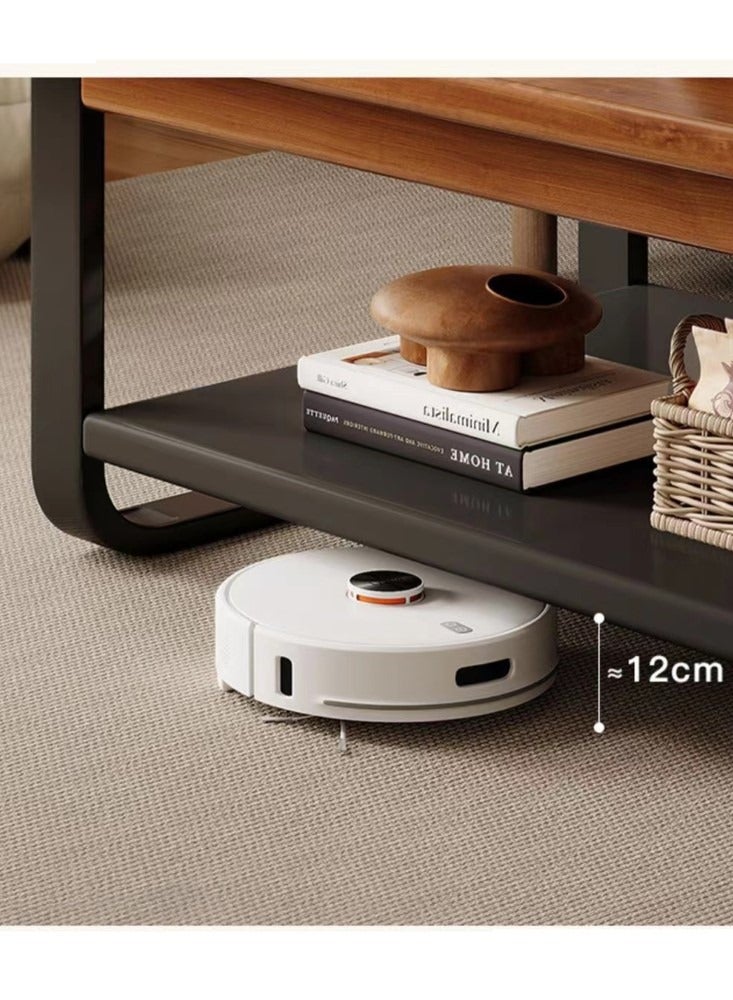 Kutis 1-Piece Coffee Table Sofa Table Central Table Suitable For Home Apartment Office Dormitory Wood/Steel Brown 120x60x41.5 cm - Image 3