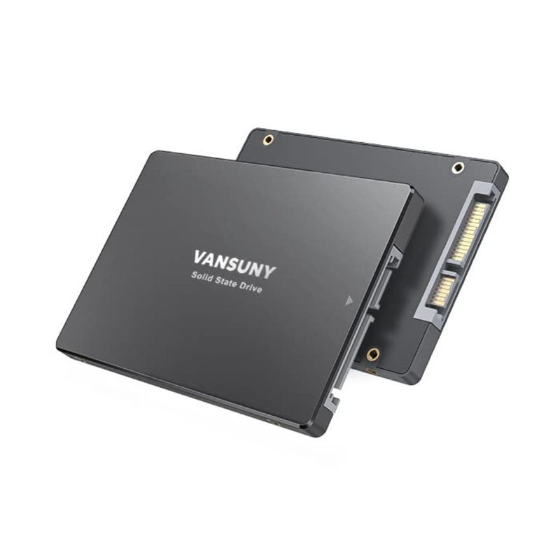 X12 B SSD، محركات أقراص صلبة داخلية مقاس 2.5 بوصة لاستخدام سطح المكتب/الكمبيوتر المحمول، 3D NAND TLC، أسود، سرعة قراءة تصل إلى 550 ميجابايت/ثانية، واجهة SATA III 6 جيجابايت/ثانية - Image 1