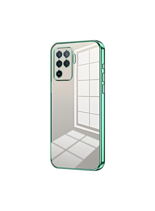 اس-توب جراب لهاتف OPPO A94 4G، جراب شفاف بفتحة دقيقة - Image 1