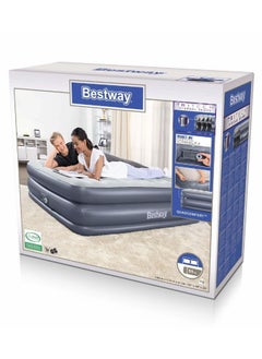 Bestway Premium Air Bed With Built-In Electric Air Pump 203X152X51Cm 26-67925