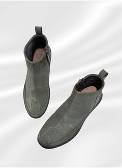 Meto Gray suede Chelsea boots with genuine leather and a toe sole  - Image 3