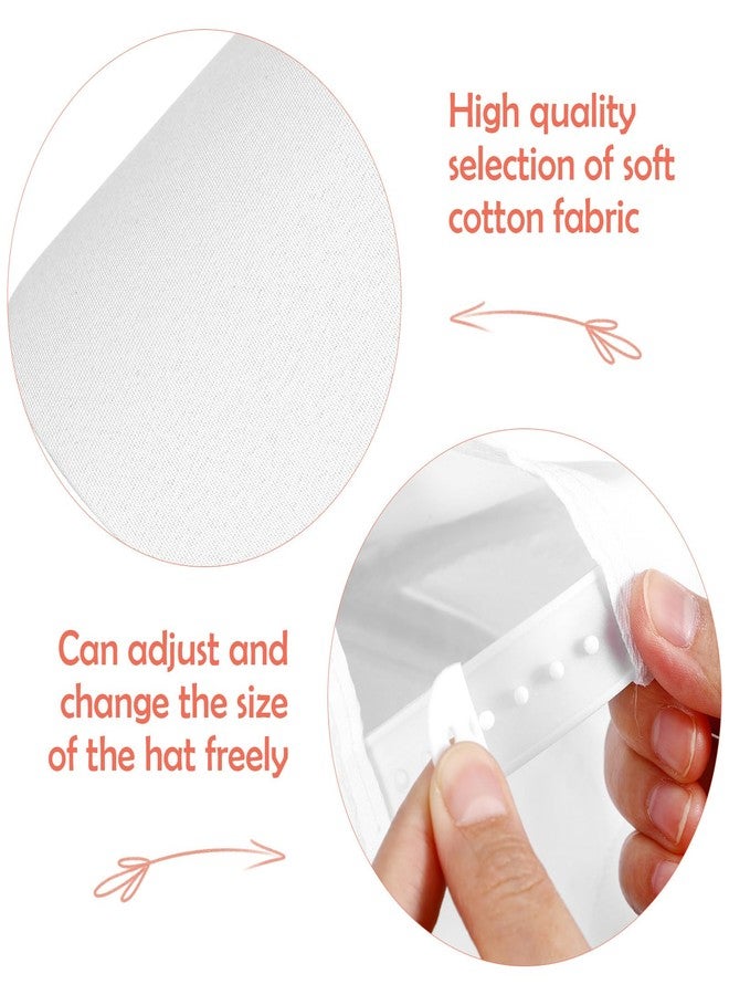 SHINEOFI Kids Paintable Baseball Caps 10-Pack Adjustable Blank White Cotton Peaked Hats for DIY Painting Art Craft Supplies Outdoor Sun Protection - Image 3