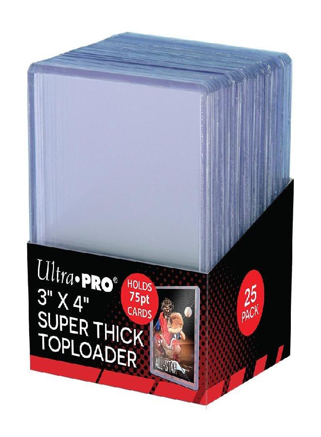 Ultra Pro 3 x 4 Super Thick Baseball Card Toploaders,Polyvinyl Chloride, Holds 75pt Cards (Pack of 25) - Image 4