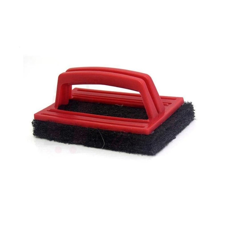 Kitchen Cleaning Brush, Scouring Pad Brush with Handle, Kitchen Wall and Bath Cleaning Tool - Scouring Pad Brush with Ergonomic Handle