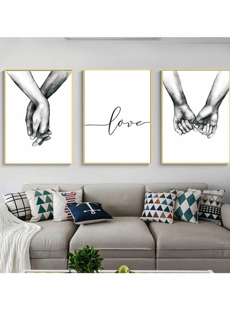Y&D Wall Art Canvas Painting, Abstract Prints Neutral Decor, Simple Fashion Line Drawing Decor for Home Living Room Bedroom Office 40 x 50 CM, Unframed 3 Pcs - Image 1