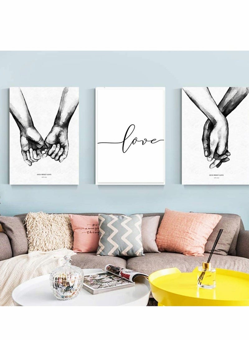 Y&D Wall Art Canvas Painting, Abstract Prints Neutral Decor, Simple Fashion Line Drawing Decor for Home Living Room Bedroom Office 40 x 50 CM, Unframed 3 Pcs - Image 2