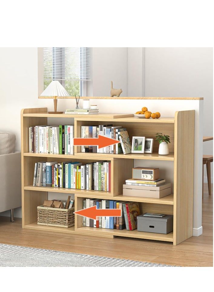 جولدن أرفف الكتب القابلة للتطوير 4 خزائن الكتب الطابقات ، أرفف تخزين مخزنة مفتوحة ، منظم تخزين للمكتبة ، المكتب المنزلي ، غرفة المعيشة ، غرفة النوم (أبيض) - Image 4