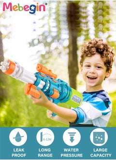 MEBEGIN Pull-out Water Syringe, Hydraulic Giant with Large Capacity Battery, 380ml Capacity Water Blasters with Long Range, Toy Water Syringe for Kids & Adults Suit Outdoor Beach Pool Activity  - Image 3