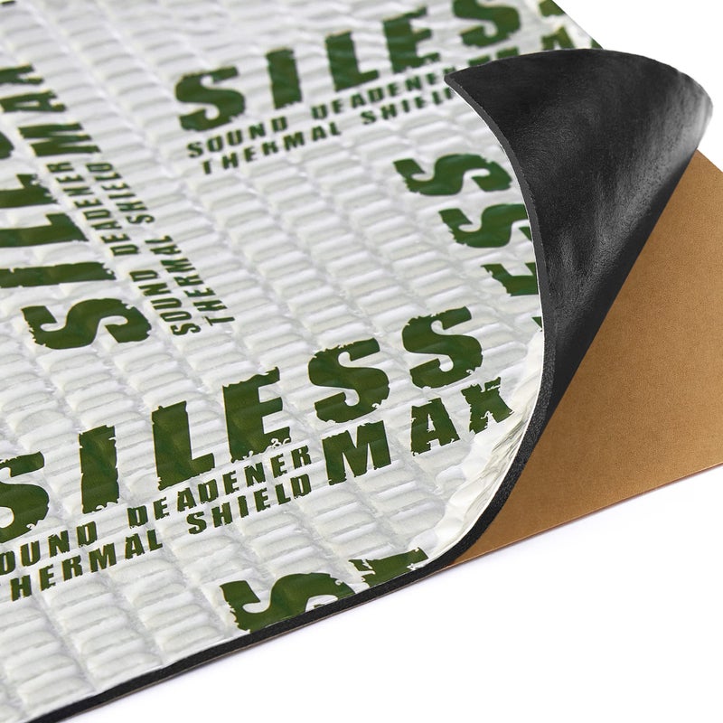 Siless Max 120 mil (3mm) 30 sqft Car Sound Deadening mat - Butyl Automotive Sound Deadener - Noise Insulation and Vibration Dampening Material (30 sqft) - Image 1