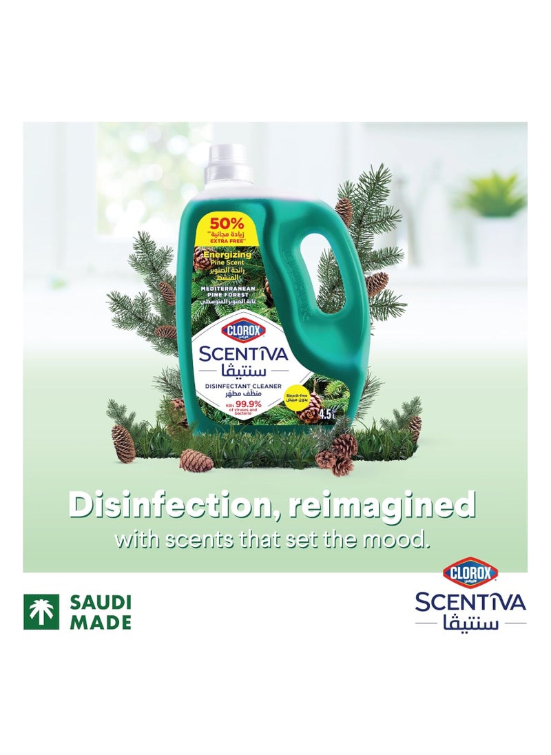 Clorox Scentiva Disinfectant Floor Cleaner Mediterranean Pine Forest  - Image 3