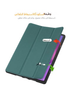 OCTOBER غلاف لوحي ذكي لـ Lenovo Idea Tab Pro 12.7 بوصة (2025) (الموديل: TB373FU)، مع فتحة مدمجة للقلم، غلاف ثلاثي الطيات خفيف الوزن من الجلد PU مع وظيفة الاستيقاظ/النوم التلقائي.  - Image 2