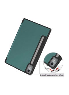 OCTOBER غلاف لوحي ذكي لـ Lenovo Idea Tab Pro 12.7 بوصة (2025) (الموديل: TB373FU)، مع فتحة مدمجة للقلم، غلاف ثلاثي الطيات خفيف الوزن من الجلد PU مع وظيفة الاستيقاظ/النوم التلقائي.  - Image 5