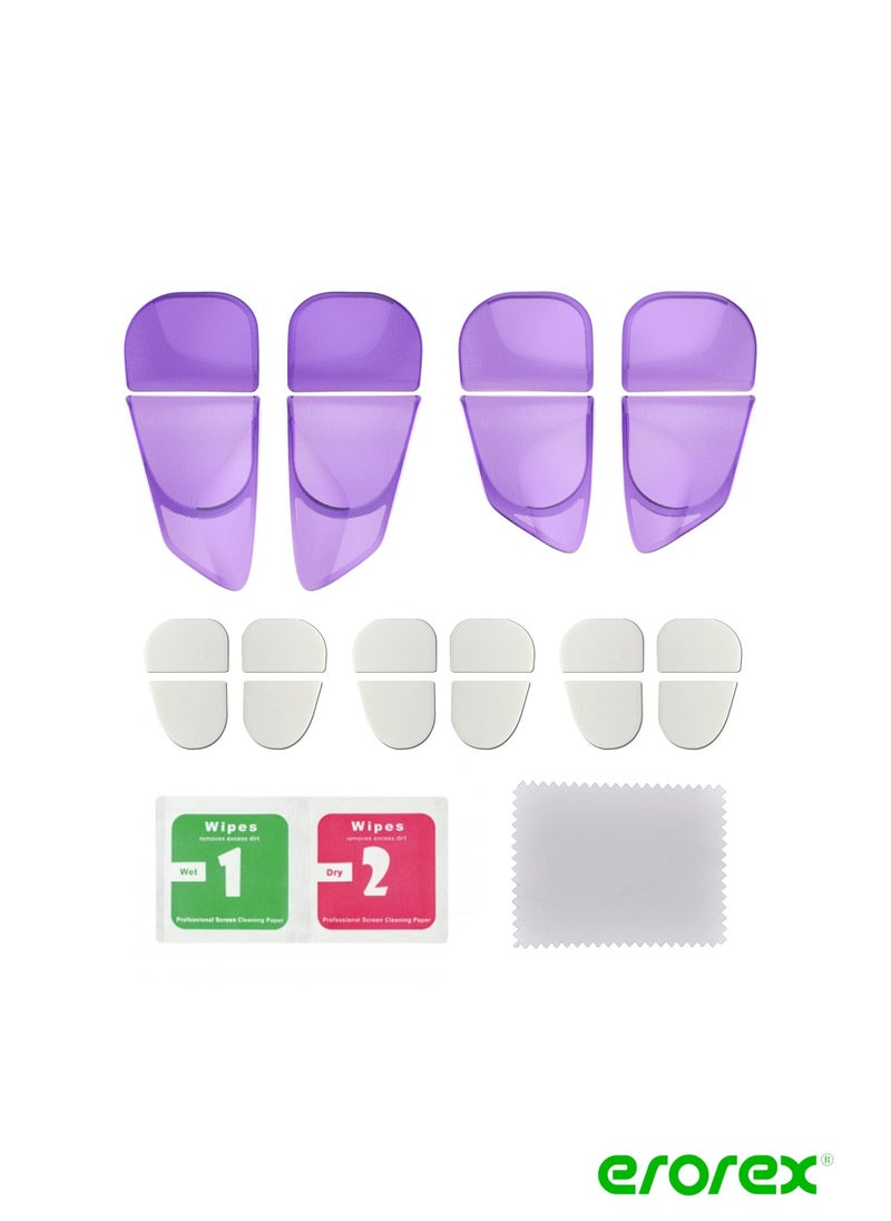 PlayVital 2 Pair Shoulder Buttons Extension Triggers for ps5 Controller, Game Improvement Adjusters for ps5 Controller, Bumper Trigger Extenders for ps5 Controller - Clear Atomic Purple