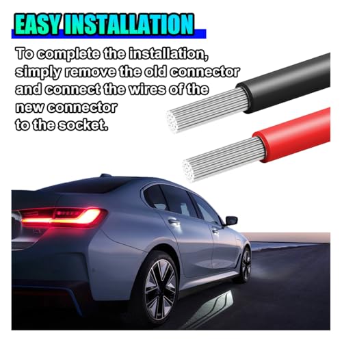UHANBUT T10 W5W 194 Bulb Socket with Wire Pigtail, Universal LED Bulbs Pre-Wired Harness Sockets Adapter, Female Car Tail Light Connector Socket Accessories for Side Marker/Turn Signal Light (6PCS) - Image 5