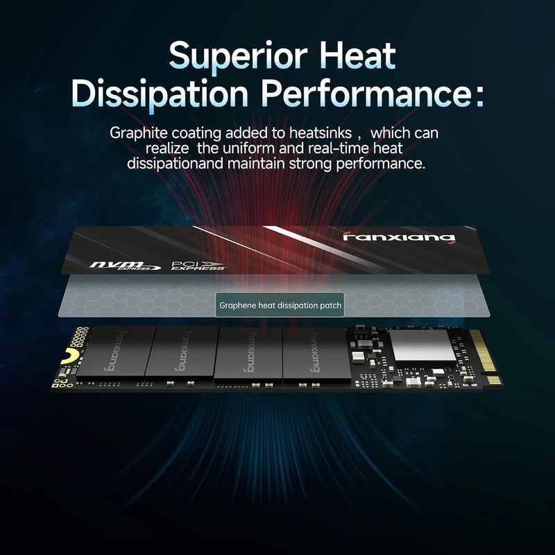 S501Q SSD 512GB PCle 3.0x4 Internal Solid State Drive, NVMe M.2 2280 Internal Solid State Drive, SLC Cache 3D NAND Up to 3000MB/s for Laptop and PC Desktops - Image 4