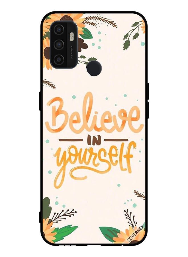 Covernex Protective Case Cover For Oppo A11s Believe In Yourself Sun Flowers - Image 1