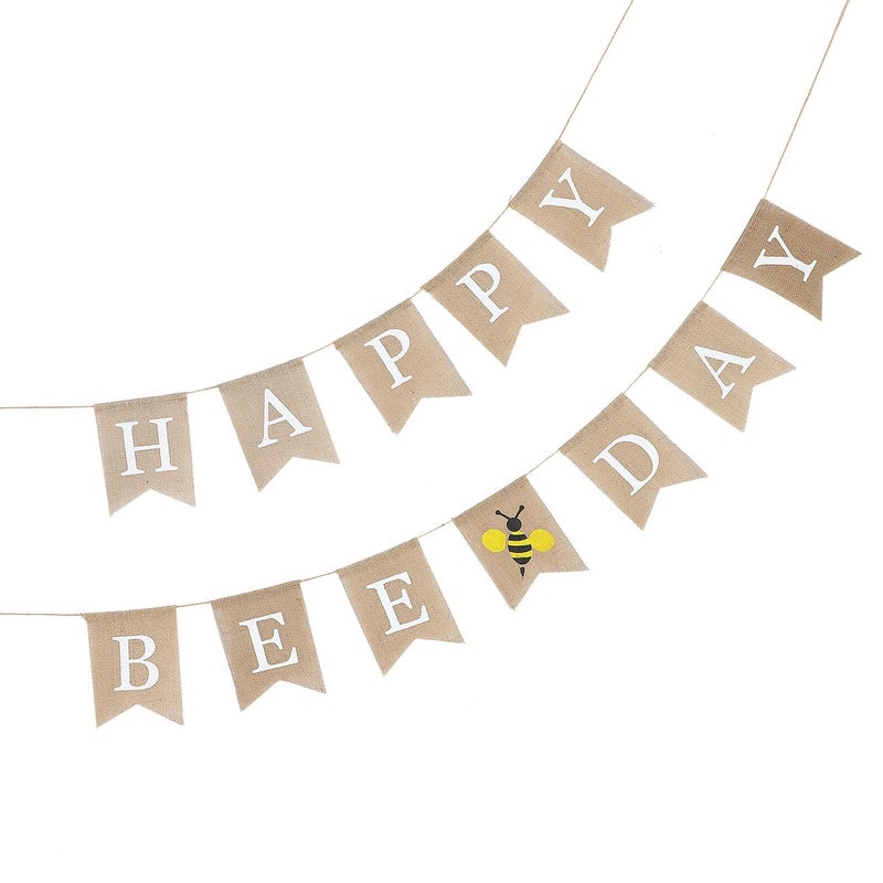 2Pcs Colorful Paper Birthday Banner Flags Bunting For Party And Shower Decorations - Image 2