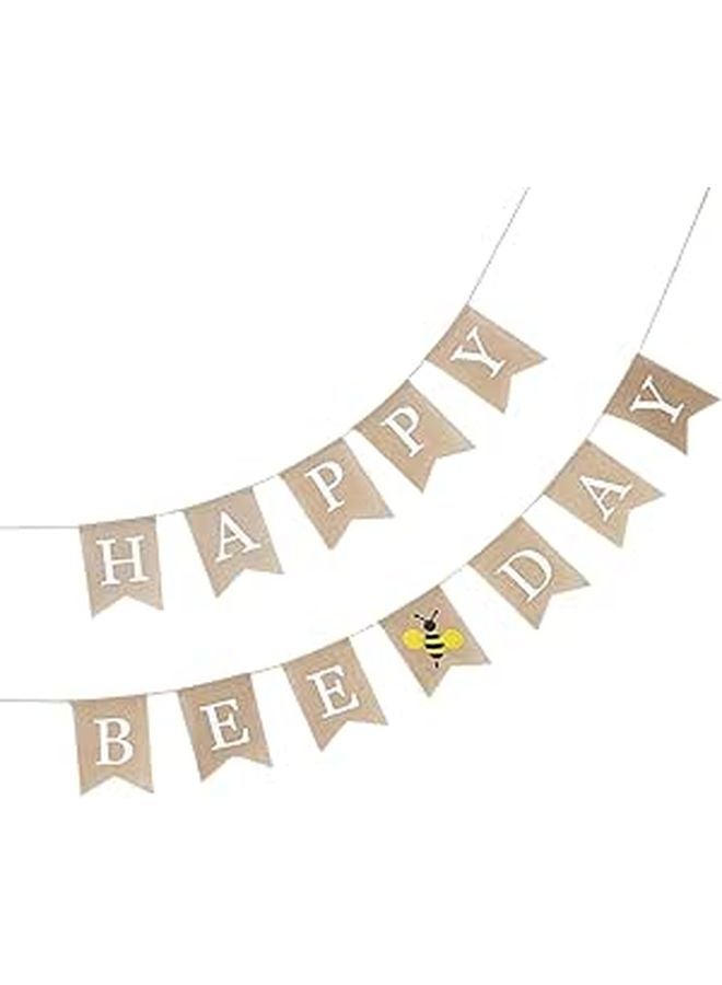 2Pcs Colorful Paper Birthday Banner Flags Bunting For Party And Shower Decorations - Image 1