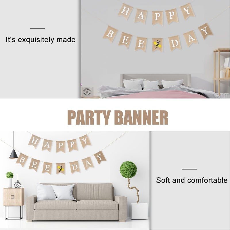 2Pcs Colorful Paper Birthday Banner Flags Bunting For Party And Shower Decorations - Image 4