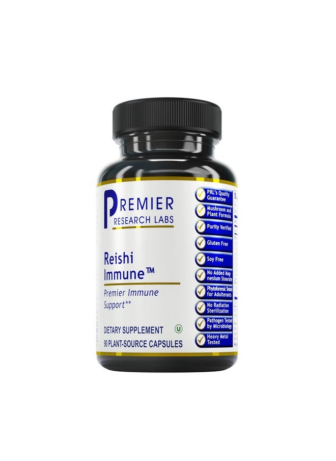 Premier Research Labs - Reishi Immune Supports Immune System Features Complete Botanical Formula With Reishi Fruiting Body & Fruiting Body Extract Gluten & Soy Free 90 Plantsource Capsules - Image 1