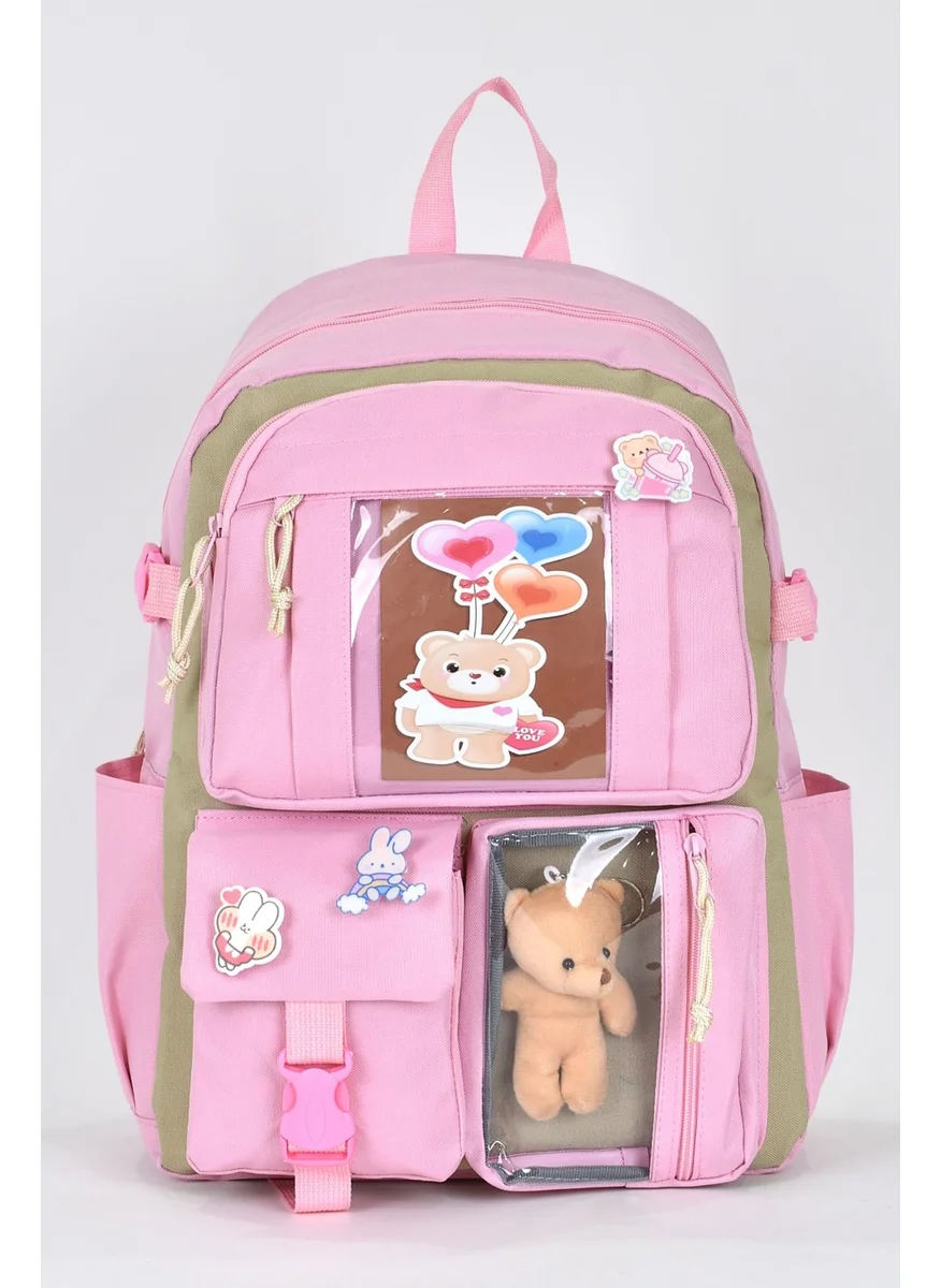 ايلاتي Orthopedic Luxury Fabric Unisex Multi Compartment Children Primary School Backpack 1480
