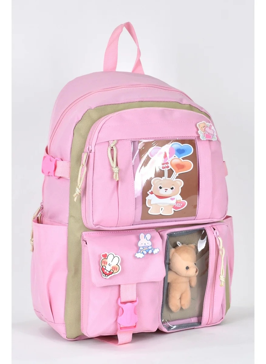 ايلاتي Orthopedic Luxury Fabric Unisex Multi Compartment Children Primary School Backpack 1480