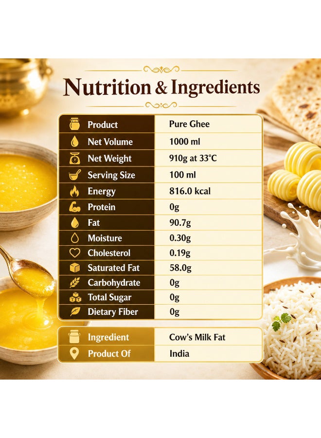 Nambisan's Pure Ghee 1 Ltr - Image 3
