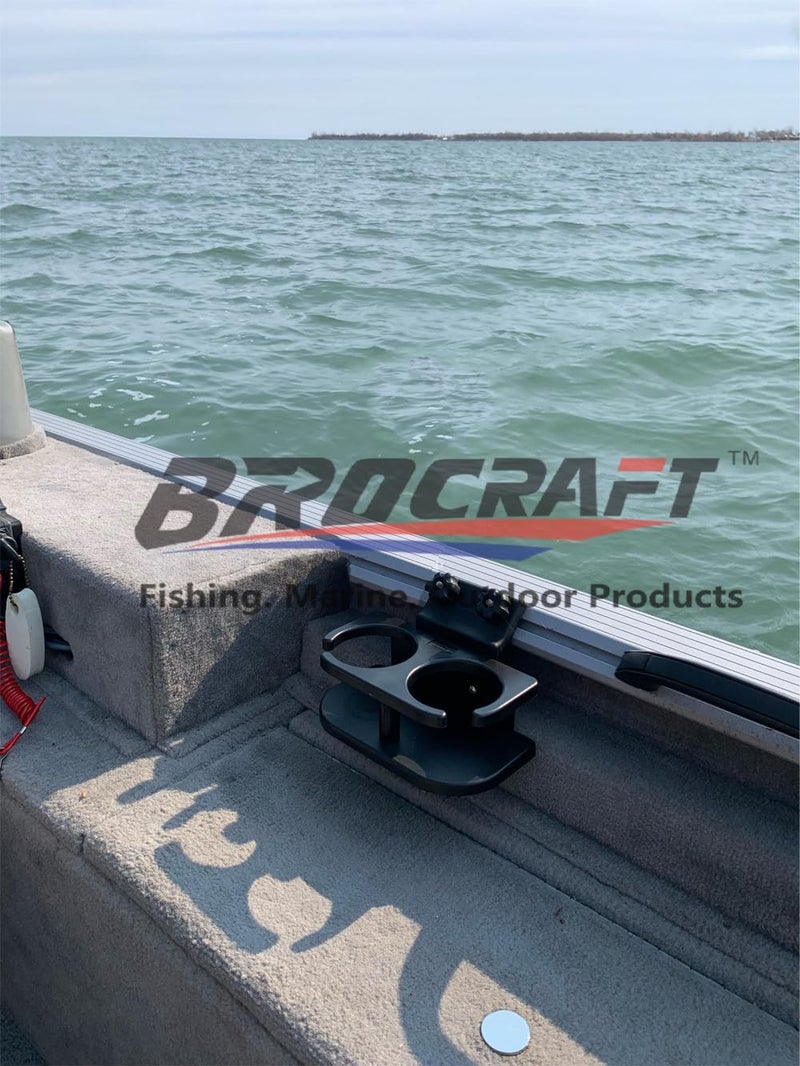 Brocraft Lund Boat Drink Holder with 45 Degree Bracket - Image 5