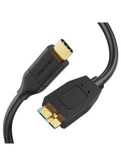 CableCreation CableCreation USB C Hard Drive Cable 4FT, USB 3.1 C to Micro B Cable 10Gbps USB C to Hard Drive Cable Compatible with MacBook Pro Air Galaxy S5 My Passport Elements etc 1.2m Black  - Image 1