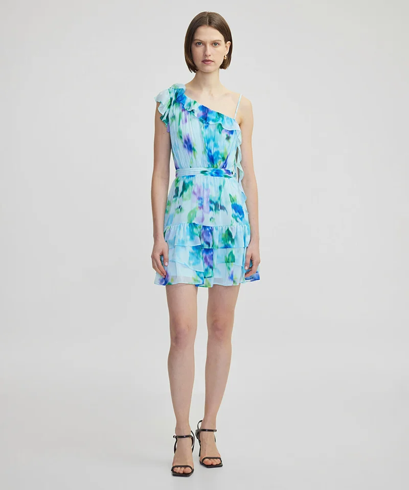 Ipekyol Printed Mini Dress With Ruffles