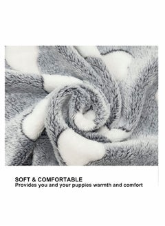 KASTWAVE Blankets Set, 3 Pcs Soft Dog Cat Fleece Blankets, Super Soft Warm Sleep Mat Fluffy Premium Fleece Pet Blanket, 31"x20"  - Image 4