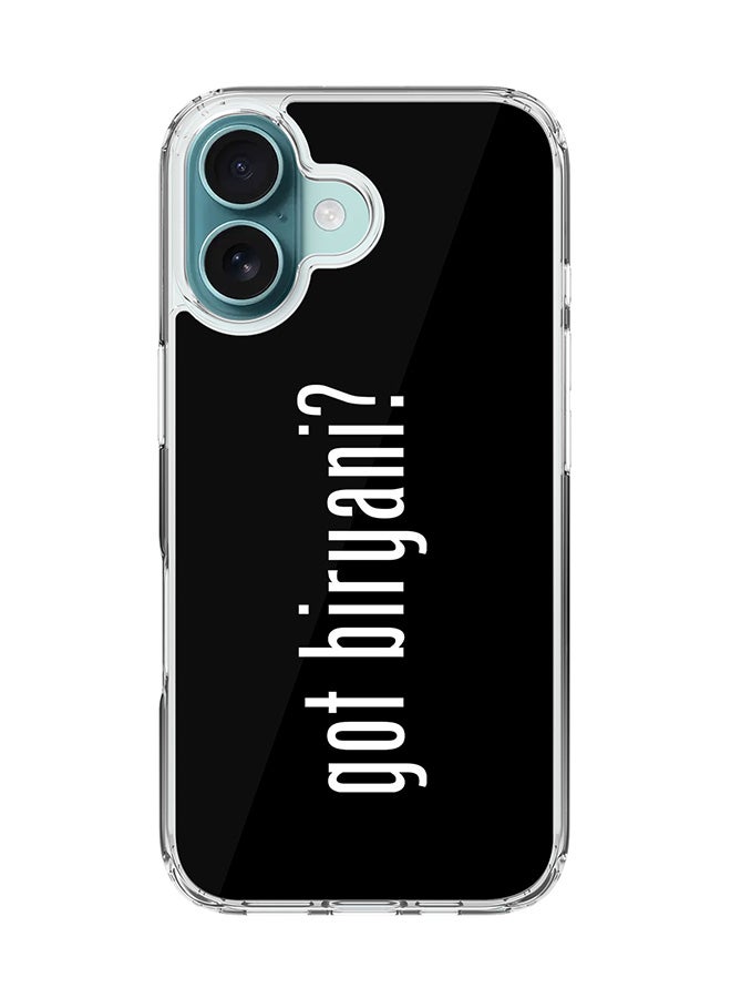 Stylizedd For iPhone 16 Case [Compatible with MagSafe] Slim Magnetic cover Clear Phone Case - Got Biryani? - Image 1