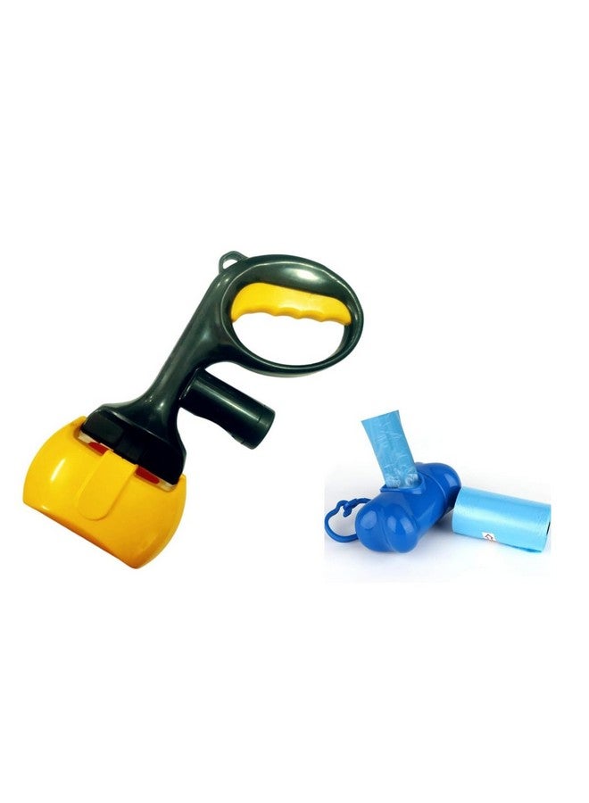 بت مغرفة فضلات غير قابلة للكسر للكلاب المتوسطة والصغيرة مع مقبض مجاني لحمل الفضلات، مادة عالية القوة، زنبرك متين، يسهل التقاط العشب والحصى - Image 1