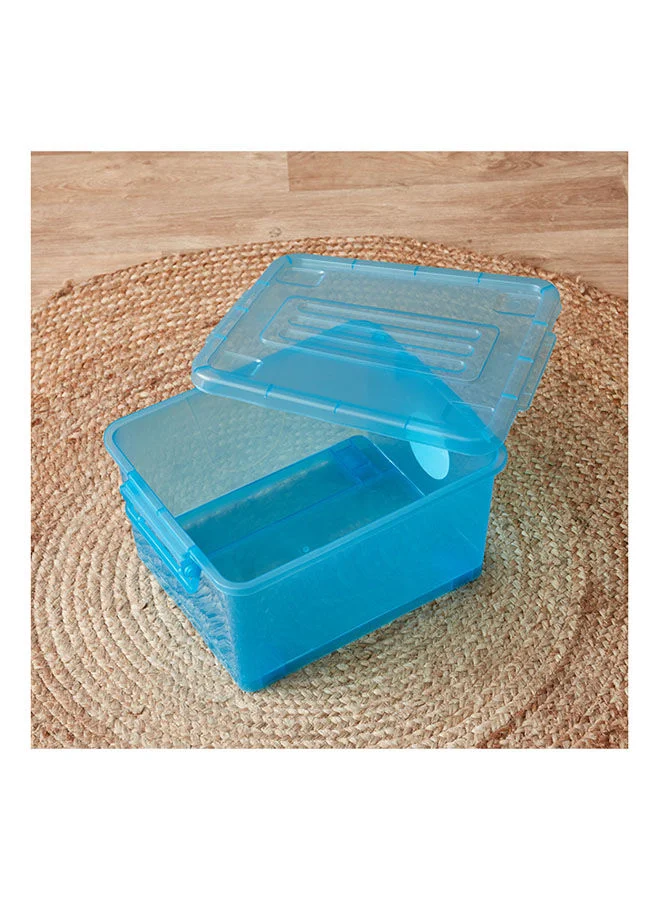 Home Box Rolling Storage Box with Wheels and Lid 15 Liter