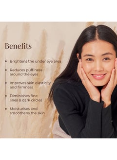 Forest Essentials Under Eye Serum Concentrate With Bakuchiol Caffeine & Hyaluronic Acid & Aloe Vera Under Eye Serum Reduces Dark Circles Fine Lines & Puffy Eyes For All Skin Types  - Image 2