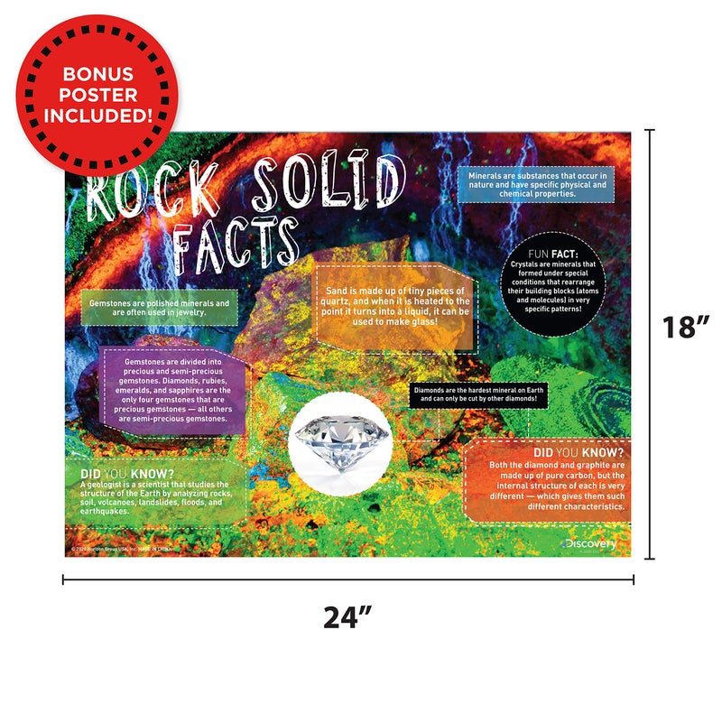 Discovery Kids Discovery Crystal Growing Aquarium, at-Home STEM Kits for Kids Age 12 and Up, Crystal Kits for Young Scientists, DIY Crystals, Kids Sleepover Activities - Image 3