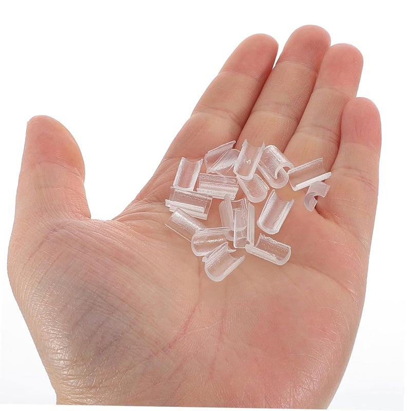 100Pcs Transparent Hot Fusion Keratin Glue Pellets for Hair Extensions Natural Bonding Seamless Integration Hold Versatile Styling Needs Pack - Image 3