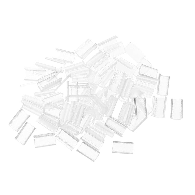 100Pcs Transparent Hot Fusion Keratin Glue Pellets for Hair Extensions Natural Bonding Seamless Integration Hold Versatile Styling Needs Pack - Image 1