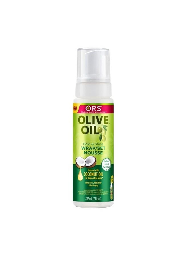 ORS Olive Oil Hold & Shine Wrap/Set Mousse 