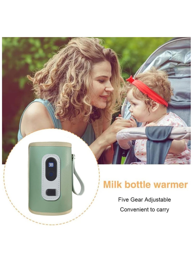 Baby Bottle Warmer,Milk Warmer,USB Baby Bottle Calorifier,Rapid Heating Accurate Temperature Control with LED Display, Suitable for Baby Night Feeding, Traveling Outing Milk Warmer - Image 5