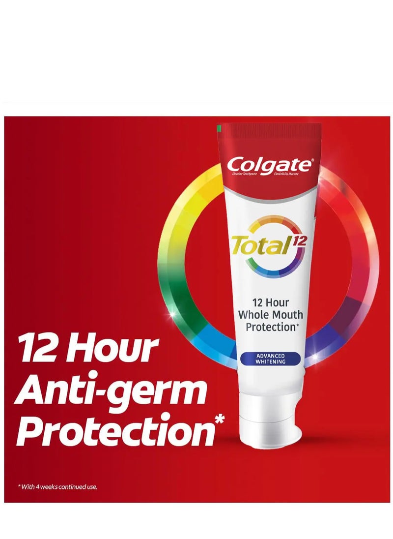 Colgate - Pack Of 3 Colgate Toothpaste Total Advanced Whitening 100 ml - Image 1
