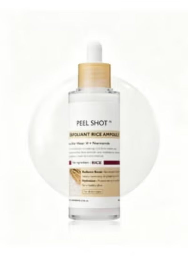 Dr. Melaxin Peel Shot Gomage Ampoule, 2.8 fl oz (80 ml), Pores, Blackheads, Sebum Peeling, Exfoliating Care, Texture Rice Bran Water, Rice Bran Extract, White Rice, Black Rice, Blackhead, Dry - Image 1