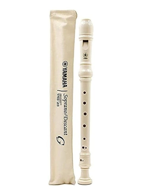 Yamaha YRS-23 Soprano Recorder Flutes, German Fingering System Key of C Plastic Soprano, Best Gift for Students and Music Fans