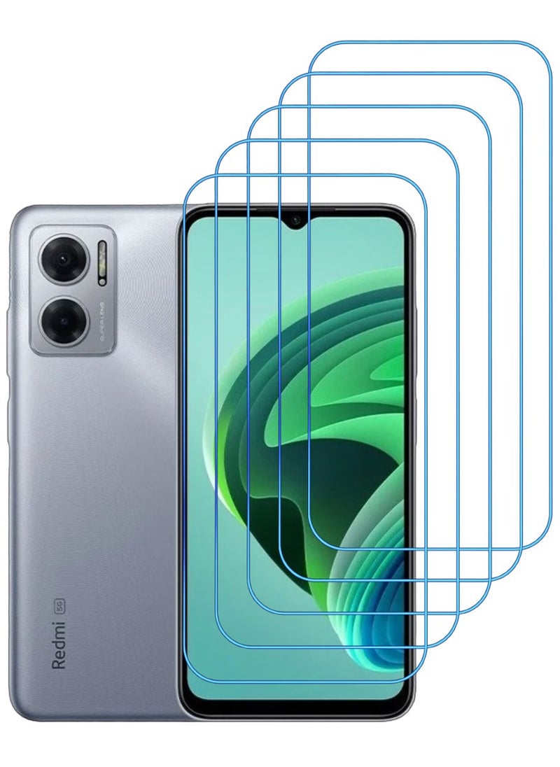 ACLIX 5 Pieces Antistatic ESD Dustproof Premium Quality High Definition Clear Tempered Glass Screen Protector Designed For Xiaomi Redmi Note 11E - Image 1