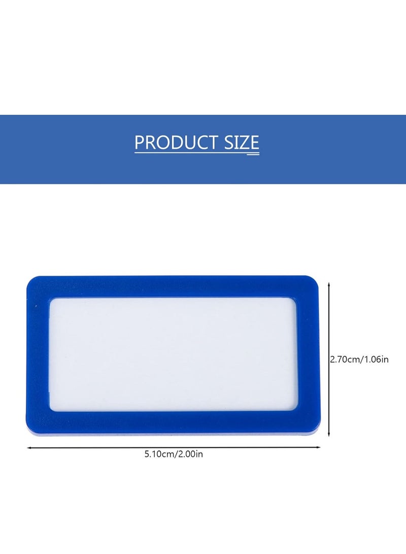 SYOSI 10pcs Magnetic Label Holders, Magnetic Data Card Holders Magnetic Tags Labels Racks with Magnet for Shelf White Board Refrigerator Magnets - Image 4
