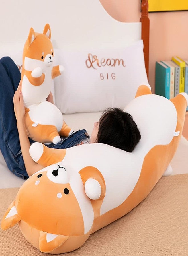 MIAOHAHA Long Plush Shiba Inu Dog Soft Stuffed Animal Akita Corgi Toy Plush Toy Pillow Hugging Pillow for Kids and Girls(Shiba,130cm/51.2in) - Image 4