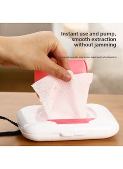 Generic Portable Wet Tissue Box Outdoor Travel Tissue Storage Box Baby Stroller Wet Tissue Box Baby Bed Wet Tissue Box Baby-Net Content:Green  - Image 3