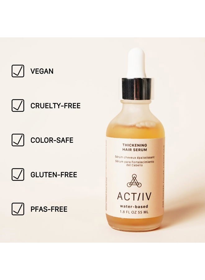 ACTIIV Thickening Hair Serum - Water Based | Supports the Appearance of Thicker, Fuller-Looking Hair, Lightweight Water-Based Formula, Non-Greasy, All Hair Types, 1.8 oz - Image 5